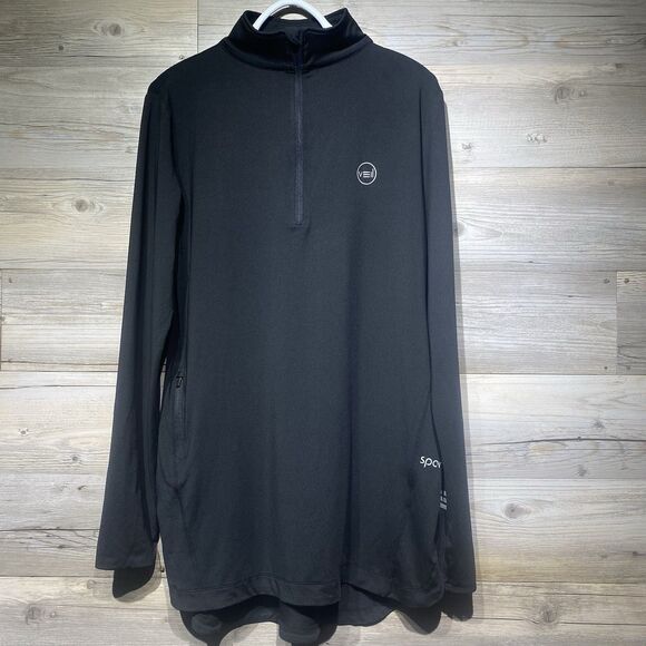 Veil Garments Spark Half-Zip Pullover Black Size Medium Athletic Stretch Modest - Picture 1 of 9